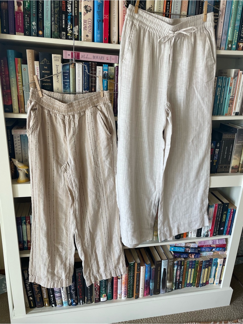 wide leg coastal boho linen rayon pants bundle